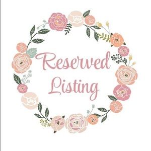 Reserved listing